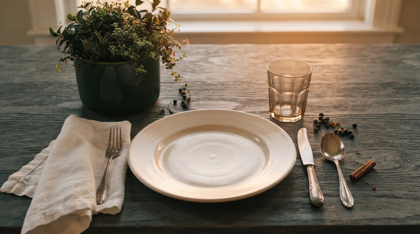 A sophisticated and welcoming local restaurant interior, capturing the essence of evolving dining etiquette and community atmosphere.