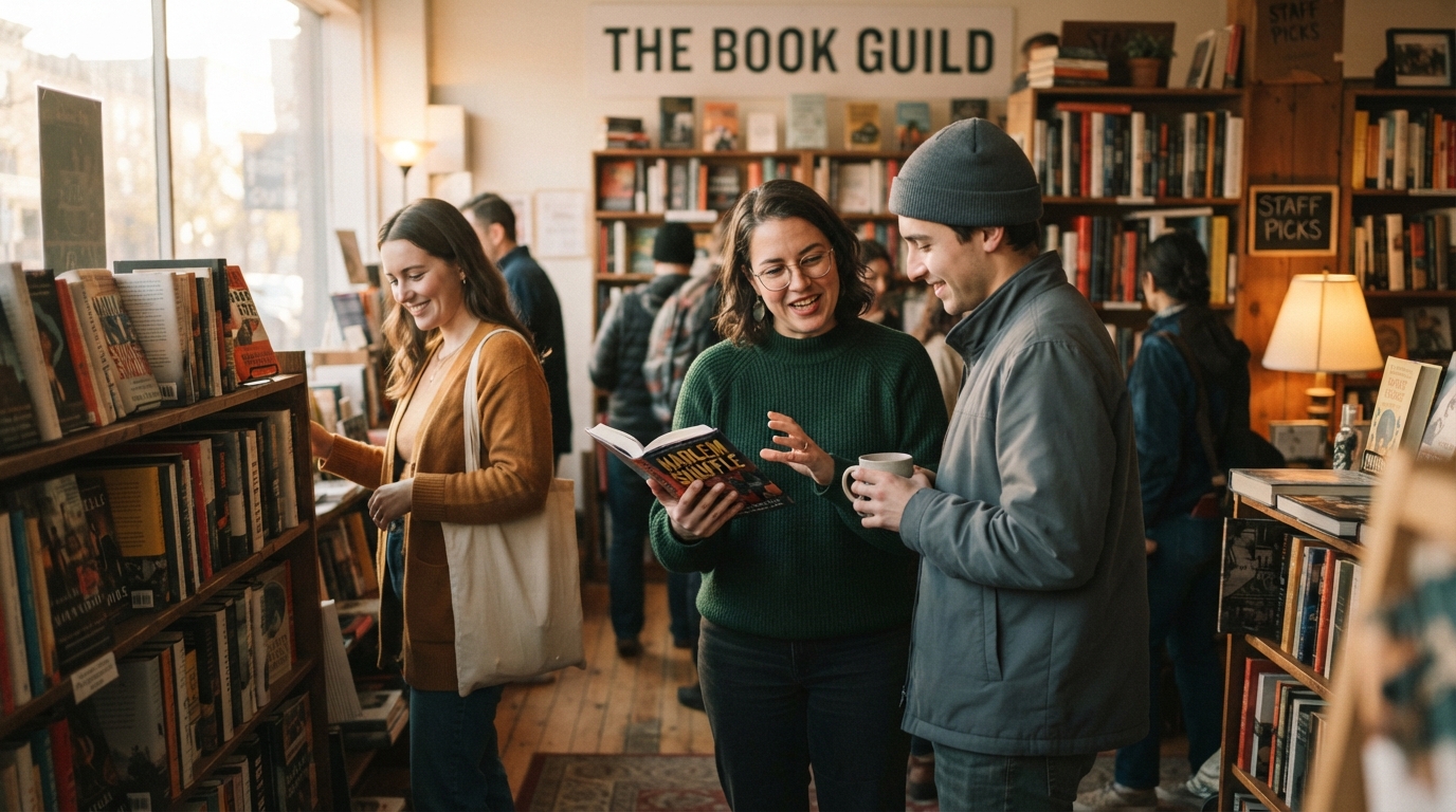 Editorial illustration for How Independent Bookstores Build Community: The "3 Cs" That Explain Your Local Shop