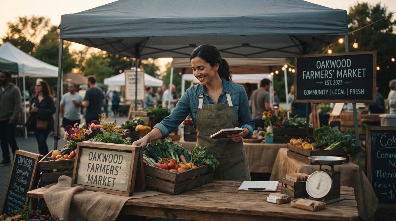 Editorial illustration for Starting a Farmers' Market: How to Pick the Right Legal Structure and Take the First Steps